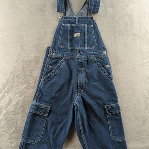 Vintage Ikeda Overalls Womens XS Blue Dark Wash Wide-Leg Denim Made in Canada